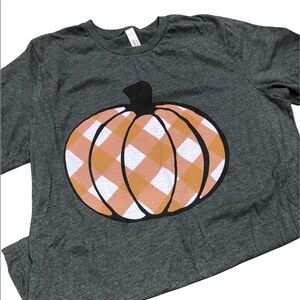 Large green & orange Fall T-shirt